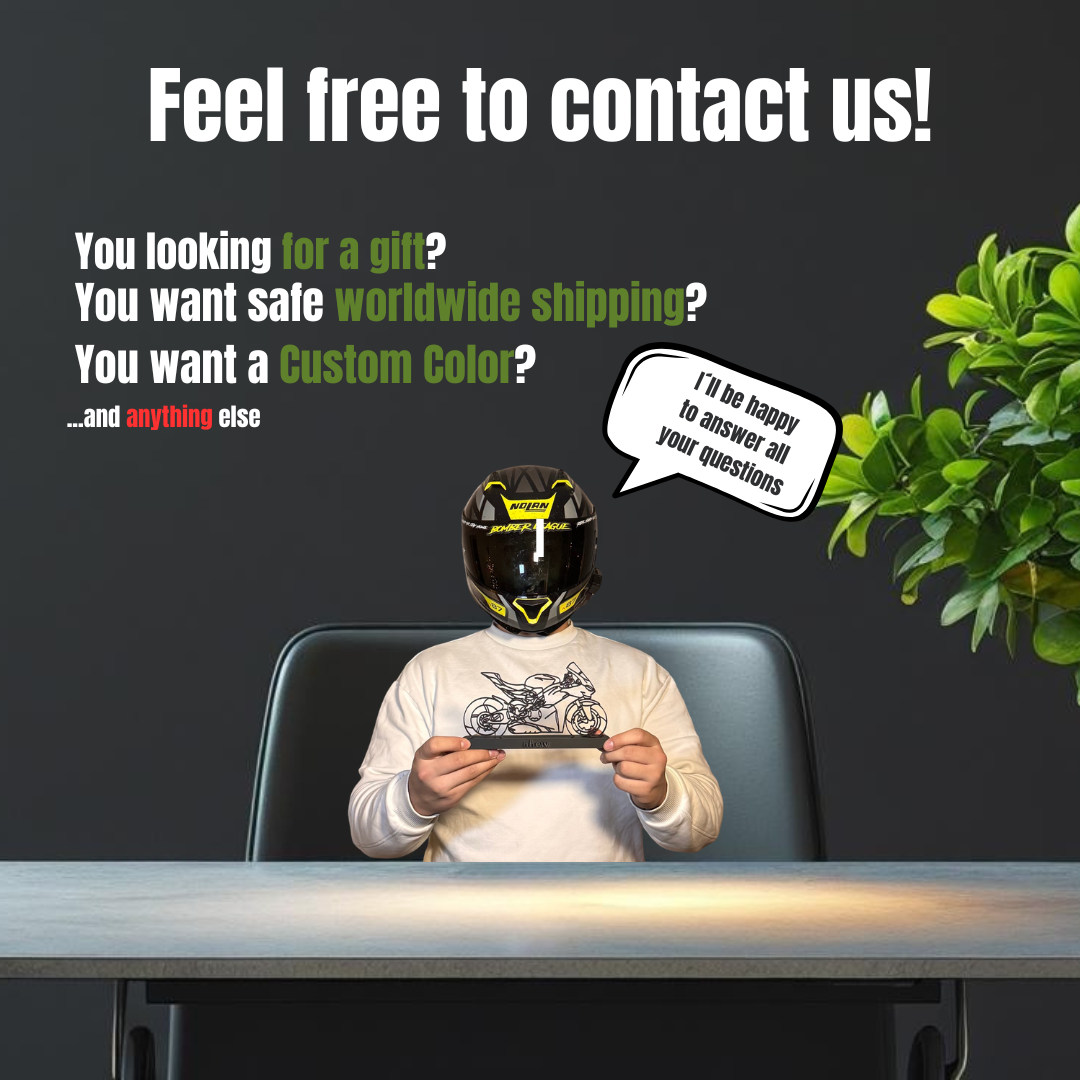 Personalisierte Motorrad Figur