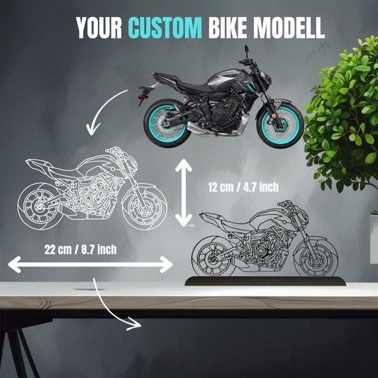 Personalisierte Motorrad Figur