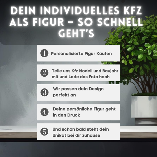 Personalisierte Motorrad Figur