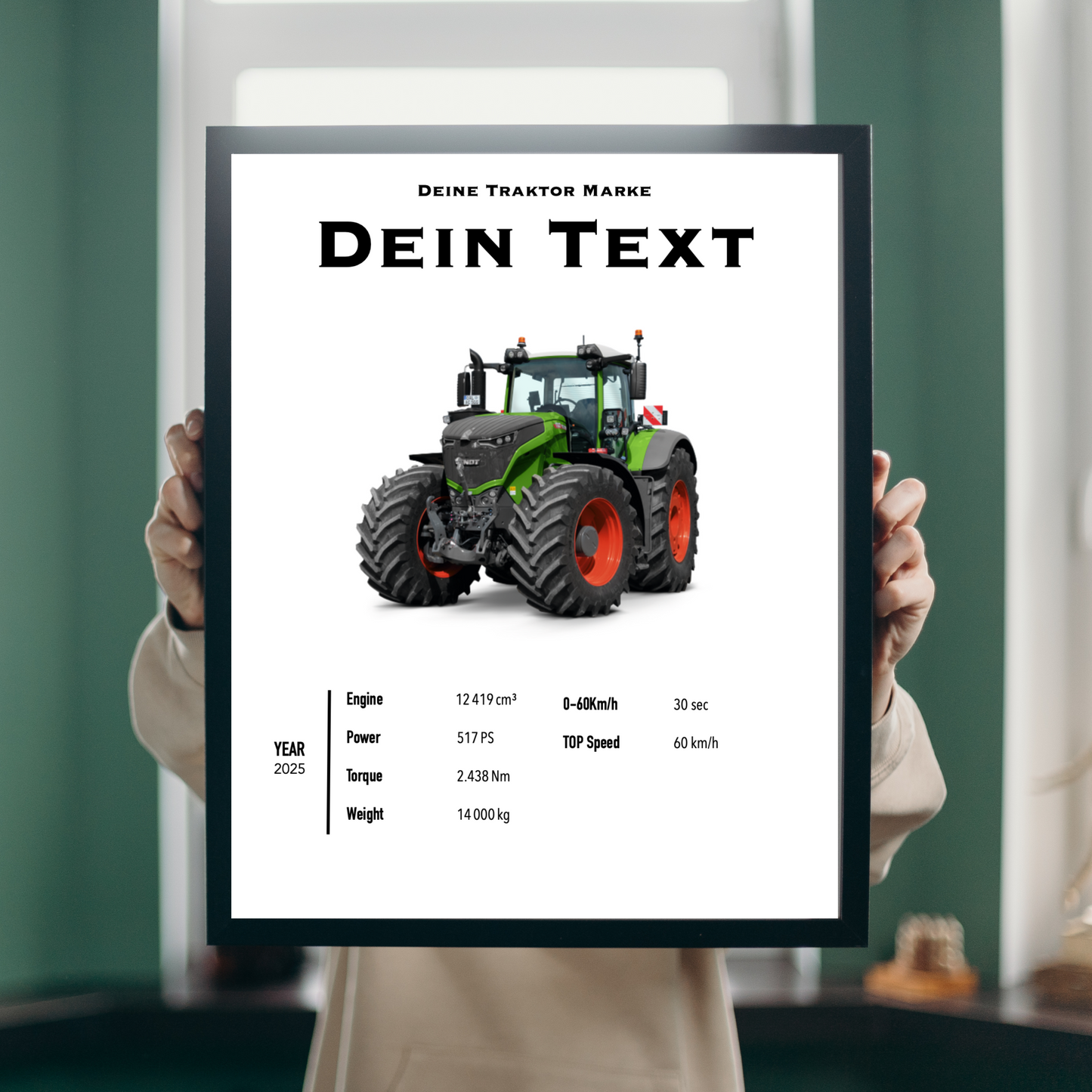 Personalisiertes Traktor Poster