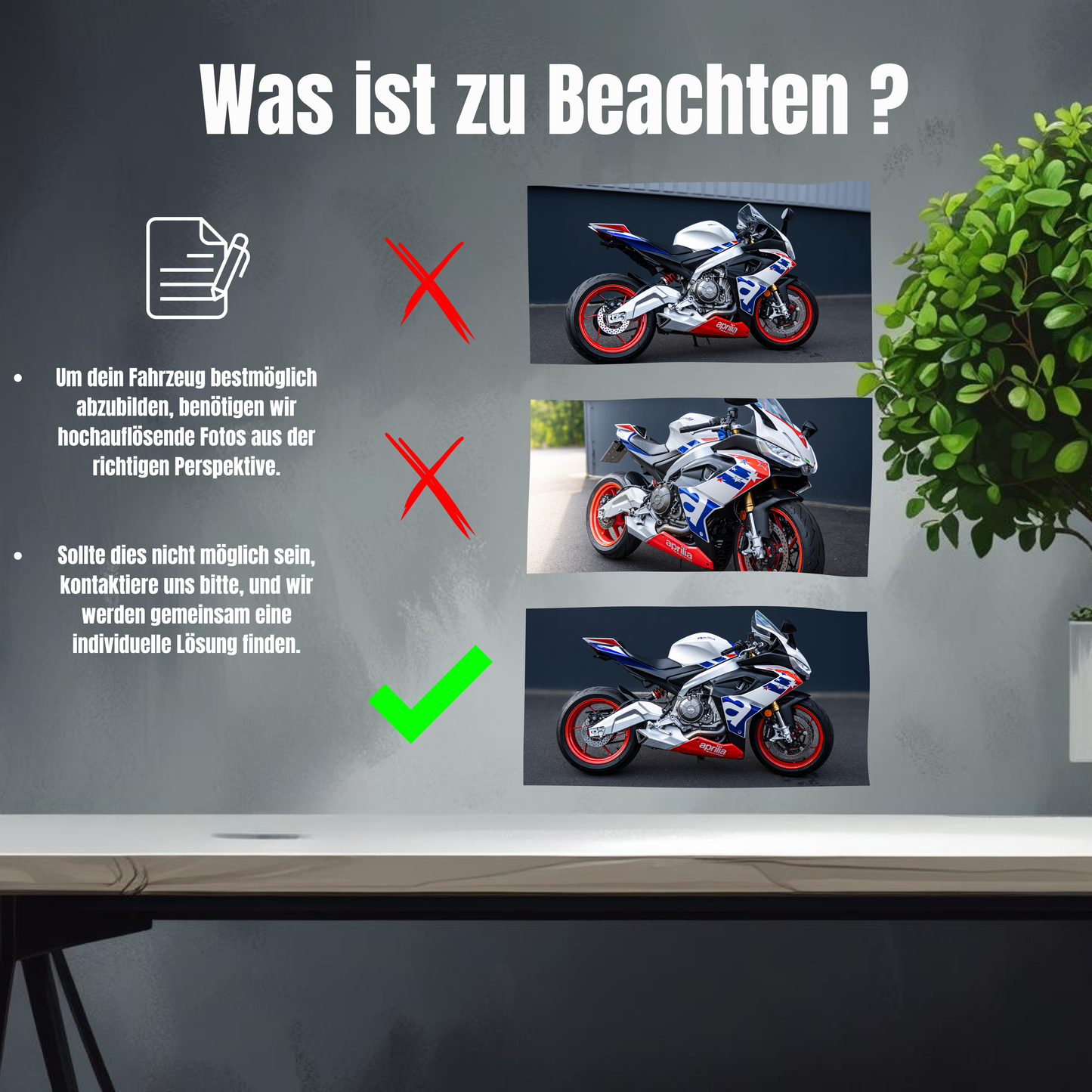 Personalized motorcycle figure